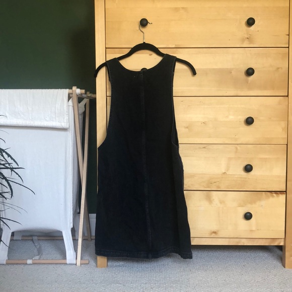 PacSun Denim Overall Dress in Washed Black - Picture 2 of 5